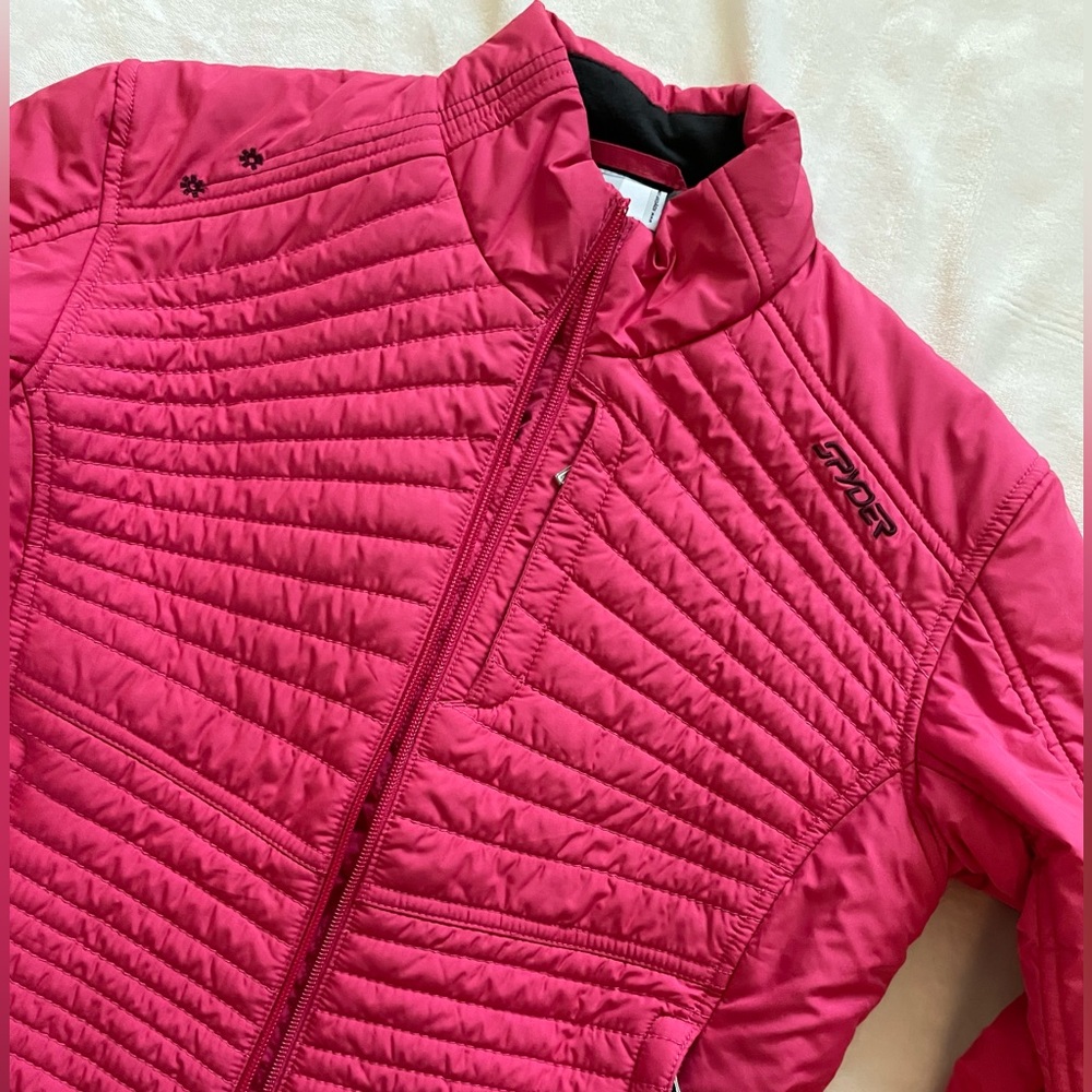 Spyder Winter Snow Ski Outerwear Women's Pink‎ Puffer Jacket